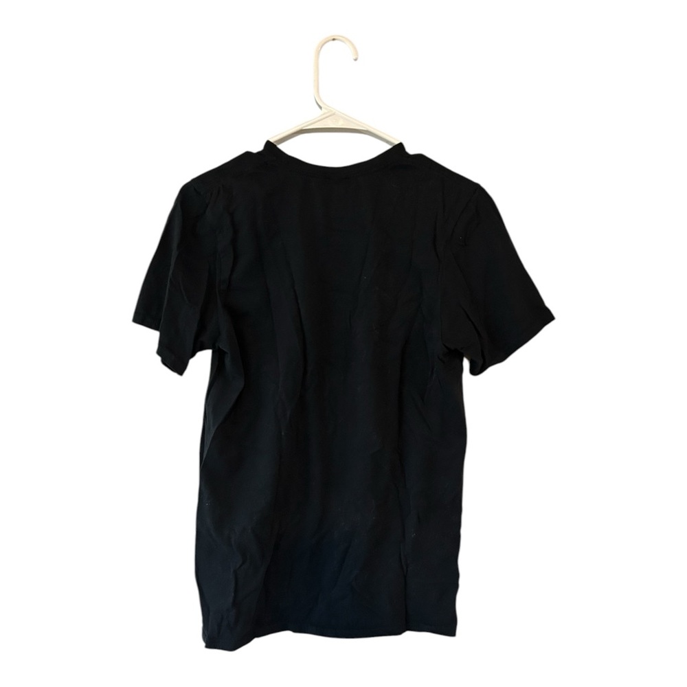 ASOS DESIGN Graphic Oversized T-Shirt‎ Motorcycle Hot Fix in Washed Black - Picture 3 of 5